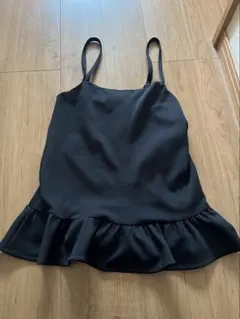 ジャージぺプラムミニワンピース