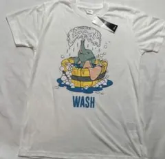 【XL】19年製　デッド　ディズニー　ダンボ　水浴び　ウォッシュ　Tシャツ　白のサムネイル