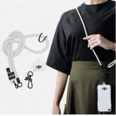 adidas スマートフォンショルダーストラップ ホワイト