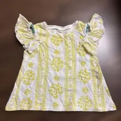 アプレレクール 2way袖フリル　Tシャツ 黄色 80 女の子