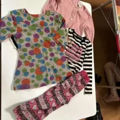 SISTER JENNI 水玉模様 長袖Tシャツ 95cm未満　⑤