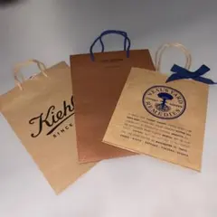 ショップ袋 3点セットKiehl's ／Vuitton ／Neal's Yard