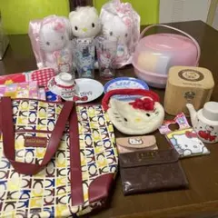 ハローキティ トートバッグ・財布・マグカップ・プレート・ぬいぐるみセット
