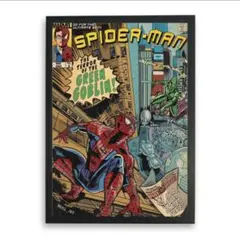 即日発送 Spider-Man ポスター 額装付 スパイダーマン インテリア