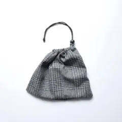 ②visyay「Drawstring Bag」播州織グレンチェック