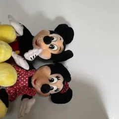 レトロ 東京ディズニーランド初期針金入りミッキーマウスとミニー