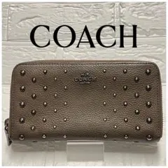 【良品】COACHコーチ ラウンドファスナー　長財布　❤︎