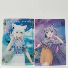 ホロライブ　ウエハースカード　白上フブキ　古石ビジュー