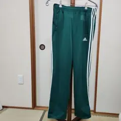 adidas 緑色 ジャージパンツ