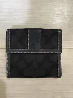 COACH ブラック 三つ折り財布