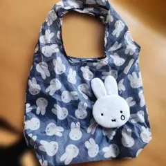 【新品】ミッフィー ふわふわフェイス形エコバッグ