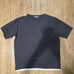 ダークグレー クルーネック Tシャツ Lサイズ