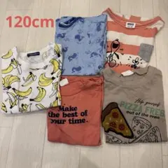120cm キッズ　Tシャツ　半袖　トップス　男の子　ロンT 薄手　春服　夏服