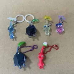 ピクミン めじるしアクセサリー　ヒカリピクミン 岩ピクミン　キーホルダー