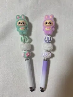 大人気　ラブブ　タッチペン付きボールペン　2本セット