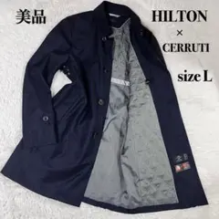 高級 HILTON ヒルトン COLOMBO カシミヤ100%ステンカラーコート COLOMBO カシミヤステンカラーコート