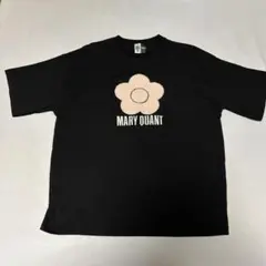 MARY QUANT デイジーロゴ 半袖Tシャツ ブラック