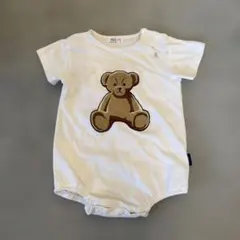 POLO Baby ベビーロンパース ベア柄 ホワイト 80cmのサムネイル