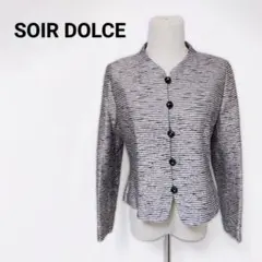 東京ソワール SOIR DOLCE 高級シルク混 ノーカラージャケット 11のサムネイル