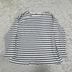 AMERICAN HOLIC ボーダー カットソー 長袖 白黒　L 綿100のサムネイル
