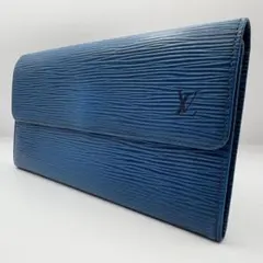 《美品》ルイヴィトン エピ ポシェットポルトモネクレディ レザー 長財布