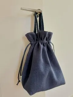 pionunnal something NAVY　巾着型バックのサムネイル