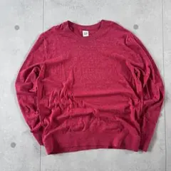 old gap コットン　ニット　カットソー　赤　 y2k cityboyのサムネイル