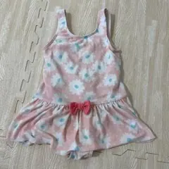 F・O インターナショナル 花柄フリルワンピース水着 ピンク