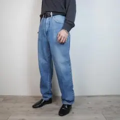 90s ARMANI JEANS ストレートデニムパンツ インディゴ/UW199