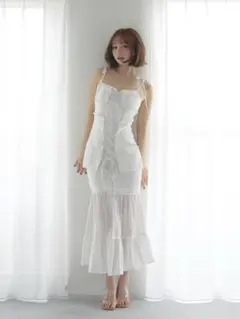 andmary Anju sheer long dress - メルカリ
