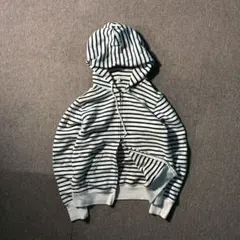 00s old UNIQLO ボーダー ダブルジップパーカー M y2k 平成 00s OLD UNIQLO ボーダー ダブルジップパーカー 短丈 Y2K - メルカリ