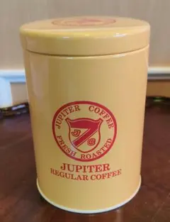 美品＊jupiter ジュピター コーヒー豆保存缶 コーヒービーンズ
