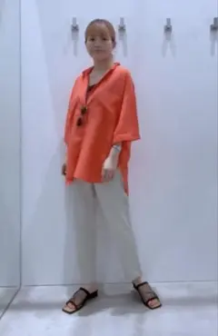 レプシィム　ハタラク7DAYS テーパードパンツ　ベージュ