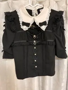 LIZLISA コルセットライクカットブラウス ブラック - メルカリ