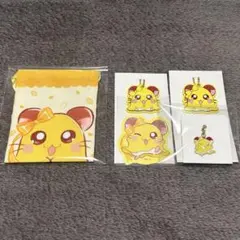 とっとこハム太郎 ちびまるちゃん プチ巾着 キーホルダー ステッカー チャーム