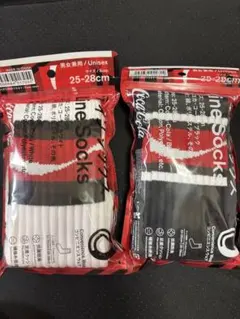 ファミリーマート　コカ・コーラ 限定コラボラインソックス 2足セットのサムネイル