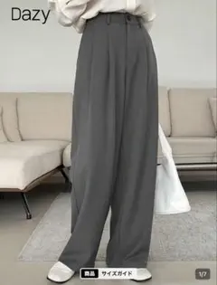 シーインDazy ダークグレー スラックス JP-Mサイズ