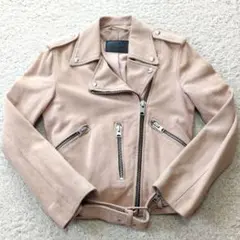 5-20ALLSAINTS ベージュ ライダースジャケット UK4のサムネイル