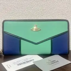 VivienneWestwood 長財布　ゴールド　ラウンドファスナー　レター風