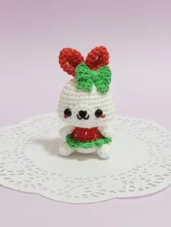 あみぐるみ いちごくまちゃん - メルカリ
