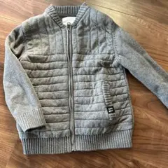 ZARAキッズグレーニットブルゾンサイズ6