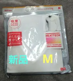 【新品】ユニクロ　エクストラウォーム VネックT 半袖ヒートテックMサイズ