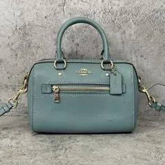 美品✨️コーチ 2way ショルダーバッグ ミニローアン シグ PVCレザー