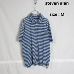 【値下げ◎】 steven alan / ボーダー ポロシャツ トップス M