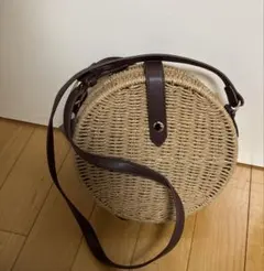 Heather 丸型かごバッグ ブラウンのサムネイル