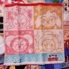 バラ売り★ダッフィー シークレットオブスノーウィーディー ミニタオル ①