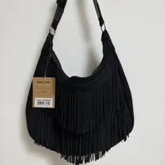 値下げ★【新品未使用・タグ付き】MINNETONKA フリンジバッグ ブラック
