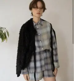 LEINWANDE Ribbon Check Shirt ブラウス - メルカリ