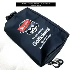 【未使用】ゴルフィッカーズ　スリクソン　数量限定　コラボラウンドポーチ、ブラック