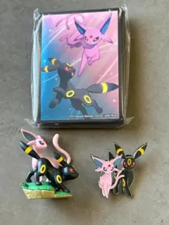 ポケモン ブラッキー エーフィ サプライ フィギュア ピン スリーブ